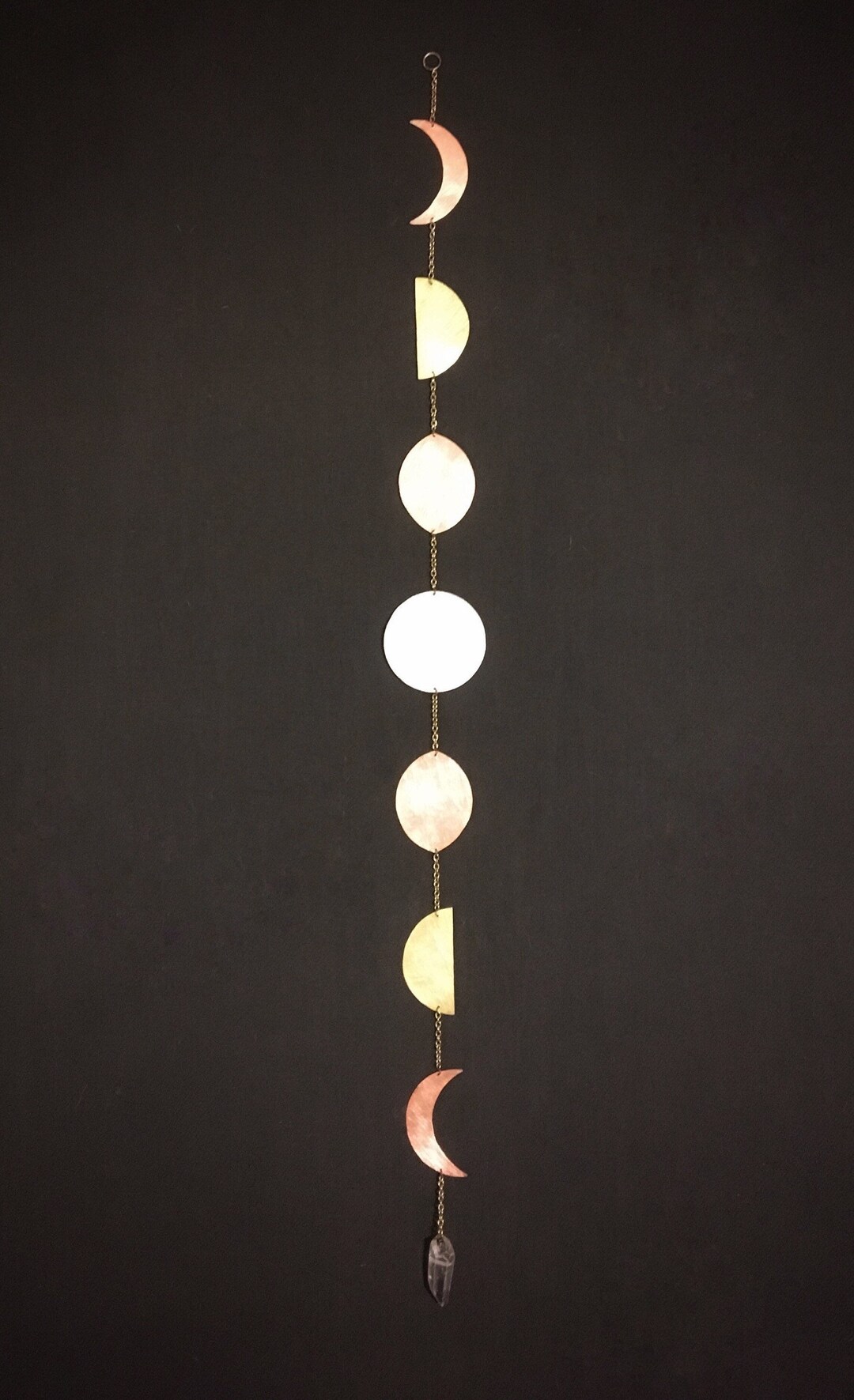 Moon Phases Wall Art // Sustainable Home Decor // Custom Order Metal ...