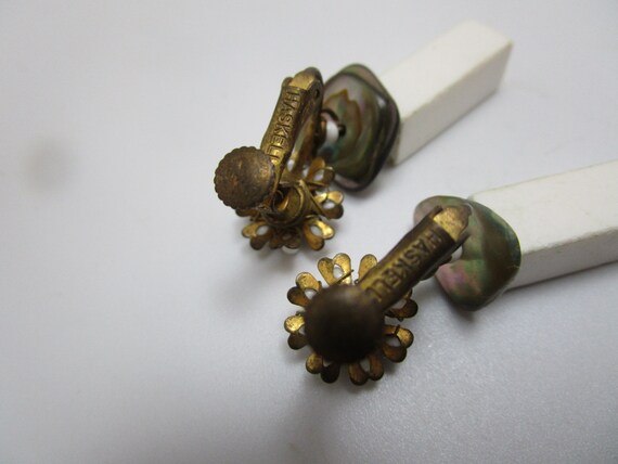 Vintage Signed MIRIAM HASKELL screwback earrings … - image 3