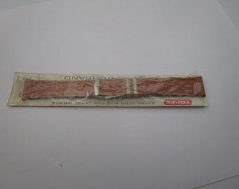 Vintage Topps Fine Leather Watchband Never Used Extra Long