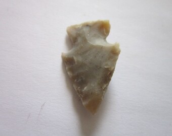 Vintage Carved Stone Native American Arrowhead for Necklace Pendant