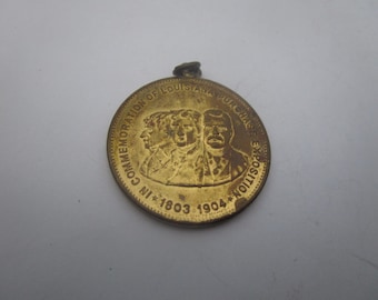 1904 Advertising Huyler's Candy St Louis Commencement of Louisiana Purchase Exposition Medal Pendant