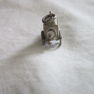 Vintage Sterling Silver RARE Love Spinner Hurdy Gurdy You, only you, and you again Mechanical Charm image 2