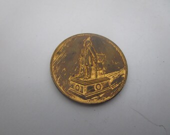 Antique Bronze Medal Coin Garfield Memorial