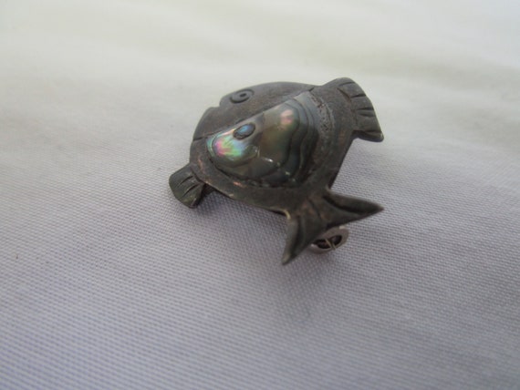Old Mexico Artist Hallmarked Sterling Silver & Ab… - image 2