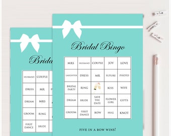 50 Prefilled Bridal Shower Bingo Cards, Bridal Shower Bingo, Instant Download, Printable Bridal Shower Game, printable bridal bingo, BS54