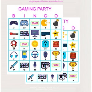 100x Tarjetas de bingo para juegos, Juego de bingo para fiestas, Juego de cumpleaños, Juego de bingo para juegos, Juego de bingo para fiestas de juegos, Juego de bingo para fiestas bs701 JK