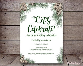 winter invitation etsy