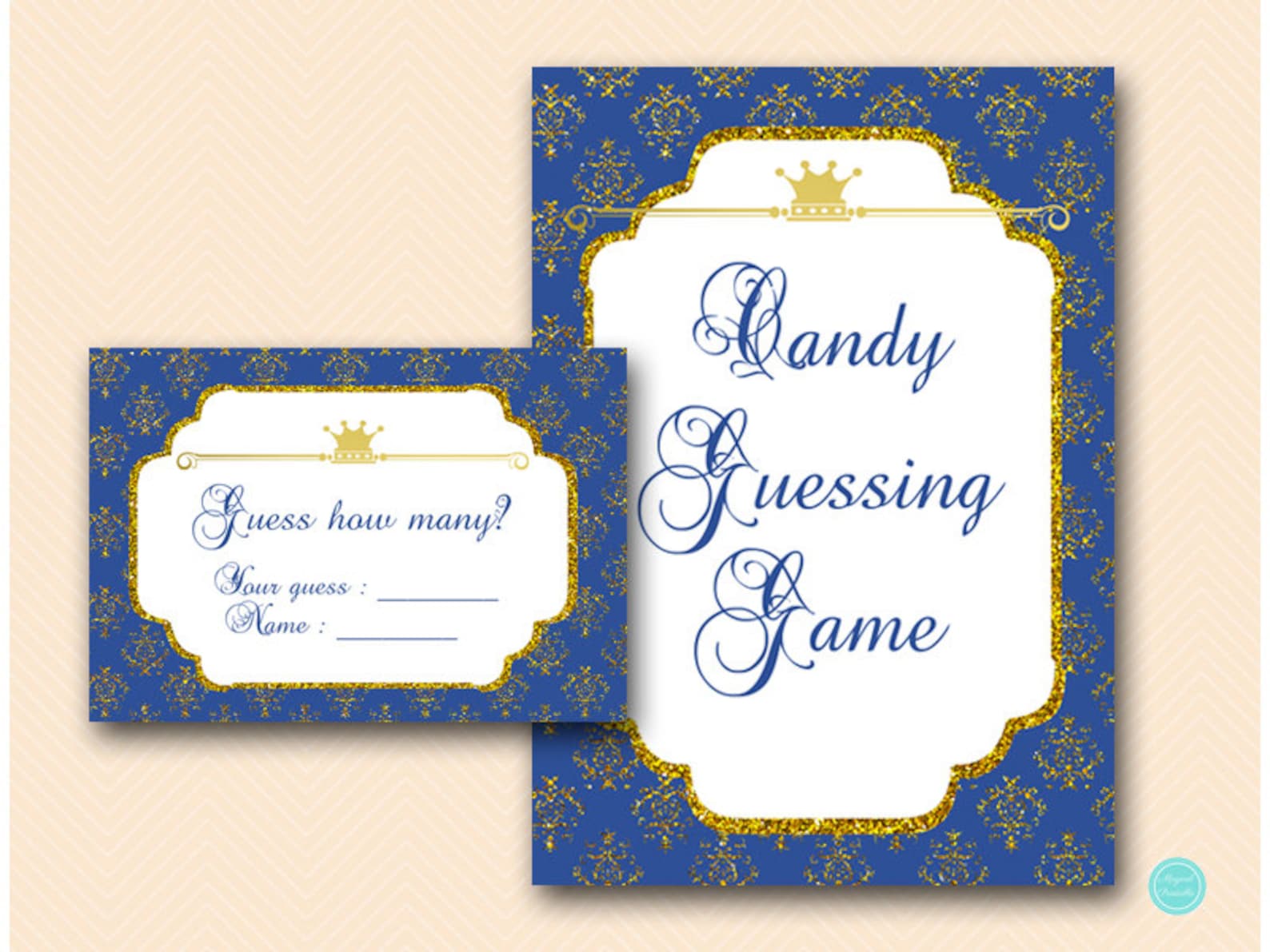 Candy Guessing Game Printable Guess How Many Candies in Jar - Etsy