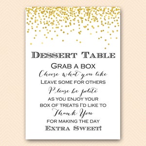 dessert bar sign, wedding dessert buffet sign, gold dessert table sign, gold wedding dessert bar, candy buffet sign,  BS46  tlc148 SN32 BP46