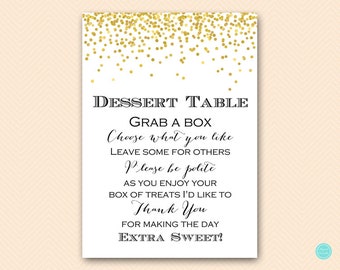 dessert bar sign, wedding dessert buffet sign, gold dessert table sign, gold wedding dessert bar, candy buffet sign,  BS46  tlc148 SN32 BP46