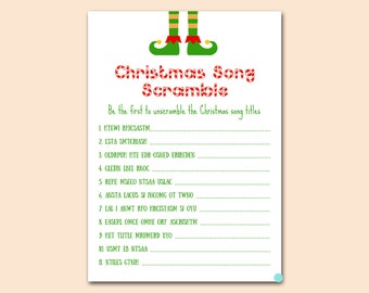 Jogo de família de Natal, jogo de título de música de Natal, jogo de festa de Natal, jogos de Natal, jogos para imprimir para festas de fim de ano, download instantâneo TLC659