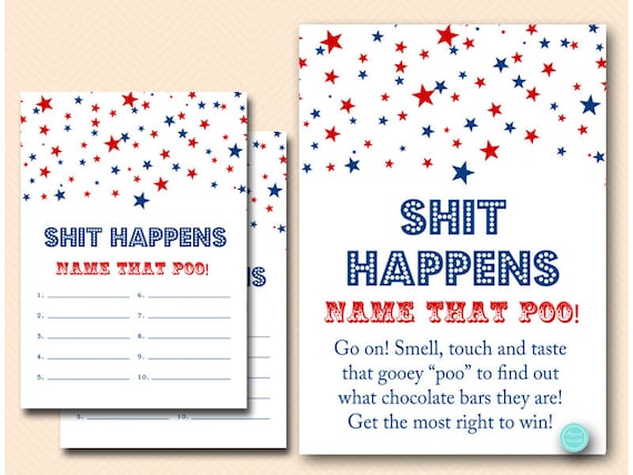 4th Of July Shit Happens Baby Shower Game Sweet Mess Guess The Sweet 4th-of-july-shit-happens-baby-shower-game-sweet-mess-guess-the-sweet