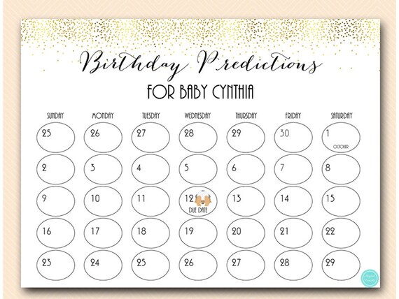 Baby Prediction Calendar, baby prediction calendar, baby due date ...