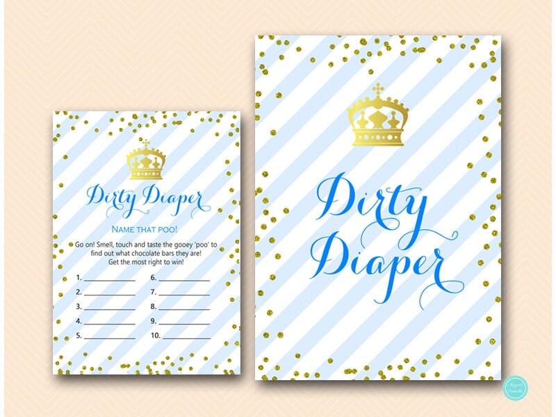 Dirty Diaper Name That Poo Chocolate Bar Game Guess The Etsy