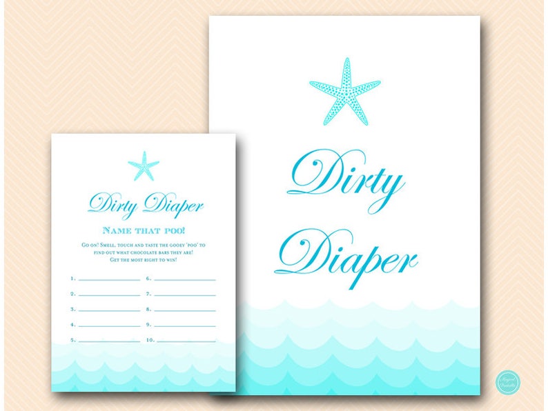 Beach Dirty Diaper Chocolate Bar On Diaper Game Guess The Etsy Beach Dirty Diaper Chocolate Bar On Diaper Game Guess The Etsy
