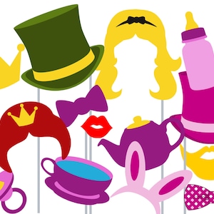 Print Yourself Tea Party Photo Booth Party Props