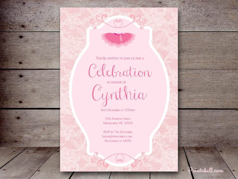 Diy Tutu Ballerina Custom Invitation Baby Shower Invitation Etsy