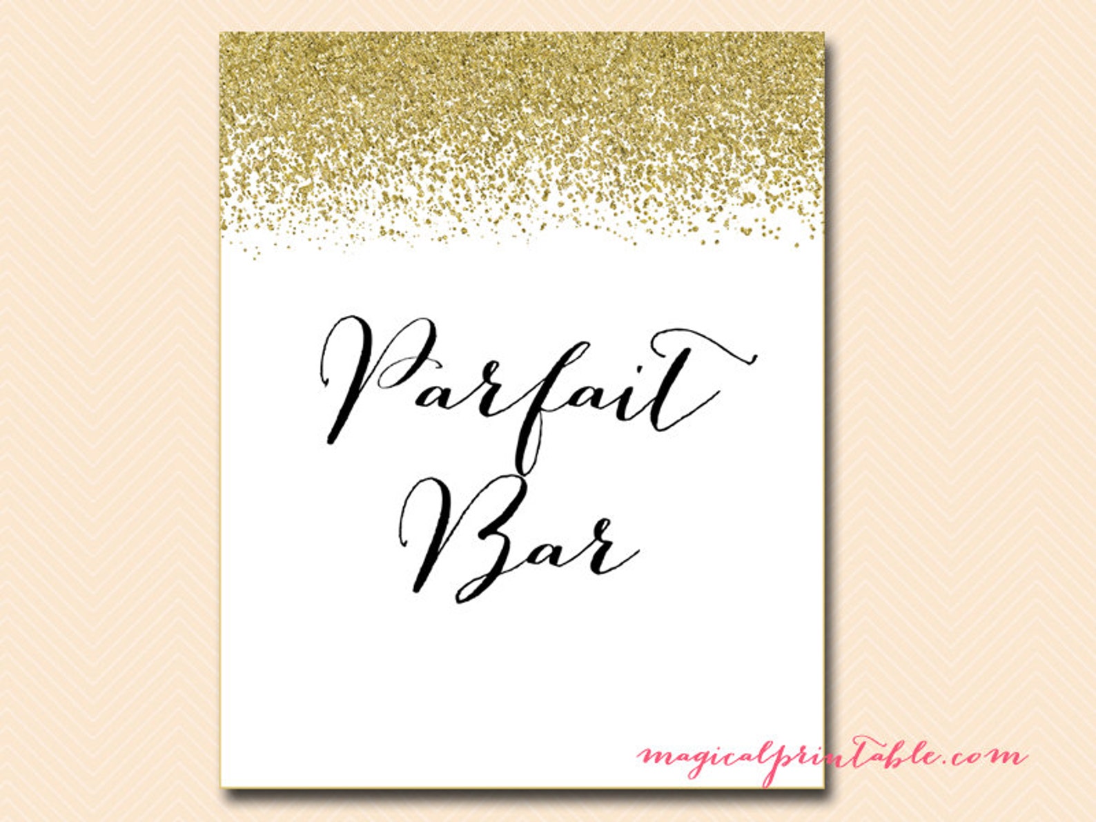 Parfait Bar Sign Instant Download Printable Parfait Sign - Etsy