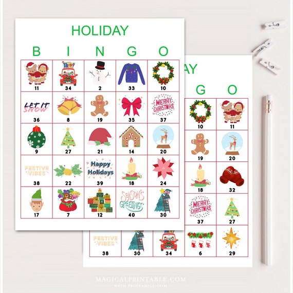 17 Best Free, Printable Christmas Bingo Games 2023