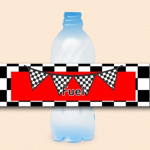 Racing Car Baby Shower Bottle Label, Racing Birthday Party Water Bottle Labels, Car Race Baby Shower Decoration Bottle Labels TLC113 BP113