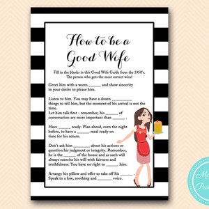 Instant Download, Modern housewife Bridal Shower Game pack, Bachelorette, Wedding Shower BS166 image 5