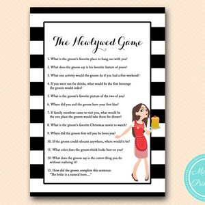 Instant Download, Modern housewife Bridal Shower Game pack, Bachelorette, Wedding Shower BS166 image 3