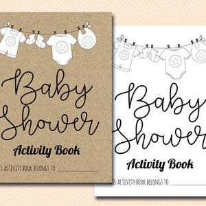 VENDITA! Libro di attività per bambini Baby Shower da colorare, colorare Baby Shower, giochi Baby Shower per bambini, foglio da colorare stampabile, tavolo per bambini,TLC662