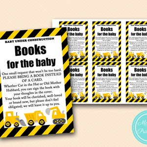 Boeken voor de babykaart, neem een boek mee in plaats van een kaartinzetstuk, neem een boek mee voor een babyshower, bouw babyshowerspellen TLC20
