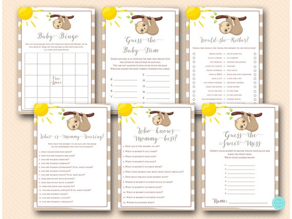 sloth themed baby items