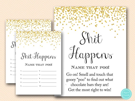 Shit Happens Baby Shower Game Sweet Mess Guess The Sweet Mess Name Shit Happens Baby Shower Game Sweet Mess Guess The Sweet Mess Name