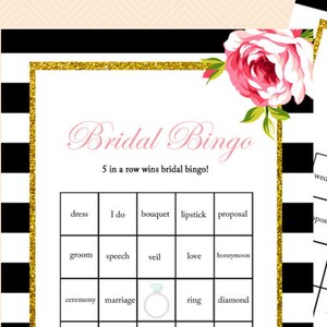30 tarjetas de bingo, juego imprimible de bingo de artículos de despedida de soltera, rústico, juegos únicos de despedida de soltera, juegos de despedida de soltera BS10 BS10P