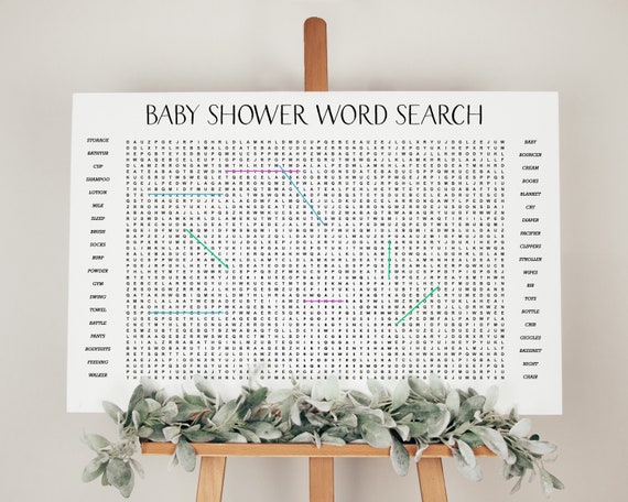 → View on Etsy: Giant Baby shower Word Search, Baby Shower Word Search, Printable Baby Shower Word Search, Giant Word Search, Lawn Games TLC727 A Giant Baby shower Word Search, Baby Shower Word Search, Printable Baby Shower Word Search, Giant Word Search, Lawn Games TLC727 A