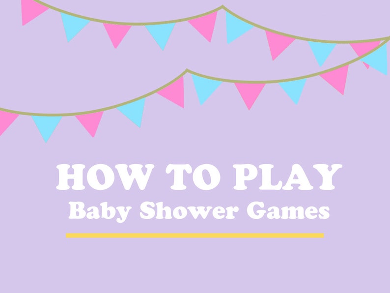 Instructions On How To Play Baby Shower Games Activities Etsy Instructions On How To Play Baby Shower Games Activities Etsy