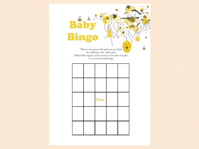 Bee Theme Baby Shower Games Printable Bumble Bee Baby Shower Etsy Australia