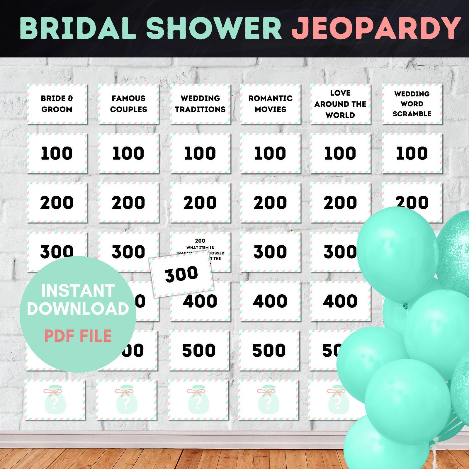 Who Knows The Bride Jeopardy