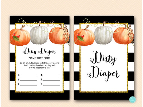 Dirty Diaper, Name that Poo, Chocolate Bar Game, Guess the Sweet Mess ...