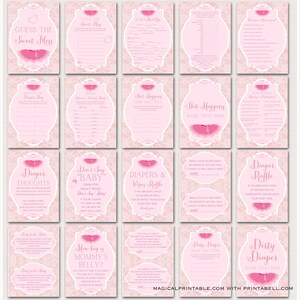 Tutu Ballerina Baby Shower Game Pack, Ballet baby shower game Printables, ballet Baby Shower, pink tutu baby shower, tiny dancer, TLC36 image 3