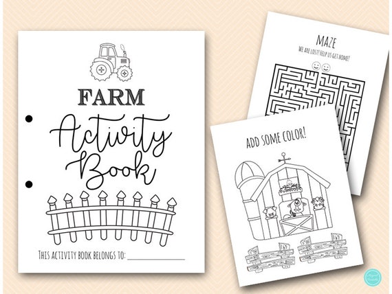 Farm Coloring And Activities Book Pages, Instant Download File, Kids Fun Book, Farm Birthday Party Gift, Farm Animals Coloring Book BP669j By Magical Printable Catch My Party Farm Coloring And Activities Book Pages, Instant Download File, Kids Fun Book, Farm Birthday Party Gift, Farm Animals Coloring Book BP669j By Magical Printable Catch My Party