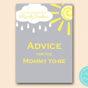 Advice for Mommy to Be, Advice for New Mommy, Advice Cards, You Are My ...