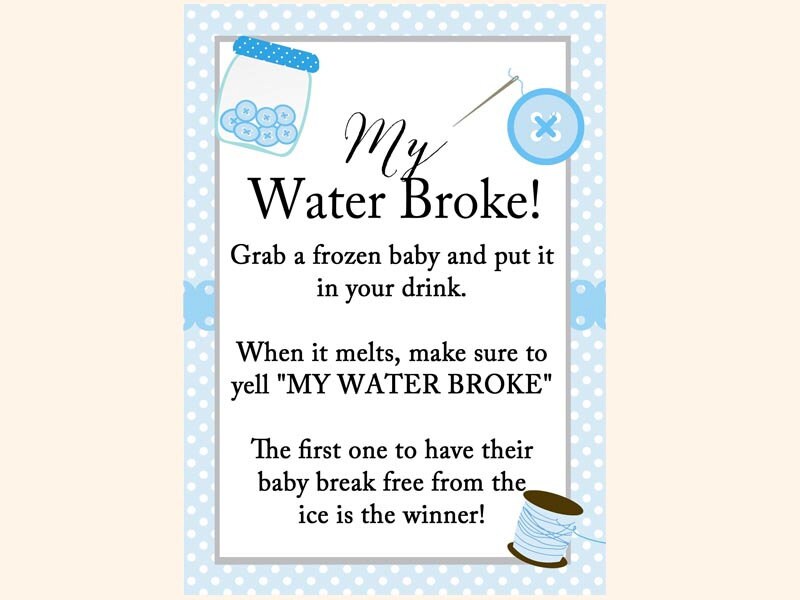 My Water Broke Frozen Baby Game Melt Baby Ice Cube Baby Etsy