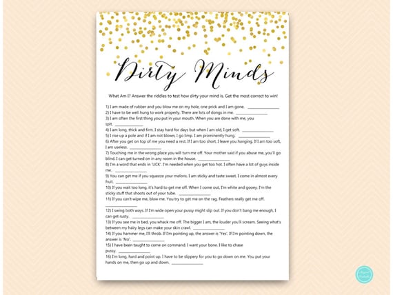 dirty-minds-game-gold-bachelorette-party-games-dirty-mind-etsy