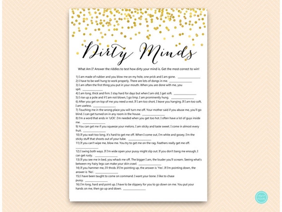 dirty-minds-game-gold-bachelorette-party-games-dirty-mind-etsy