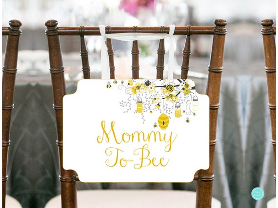 Mommy To Bee Baby Shower Banner Queen Bee Chair Sign Bee Etsy
