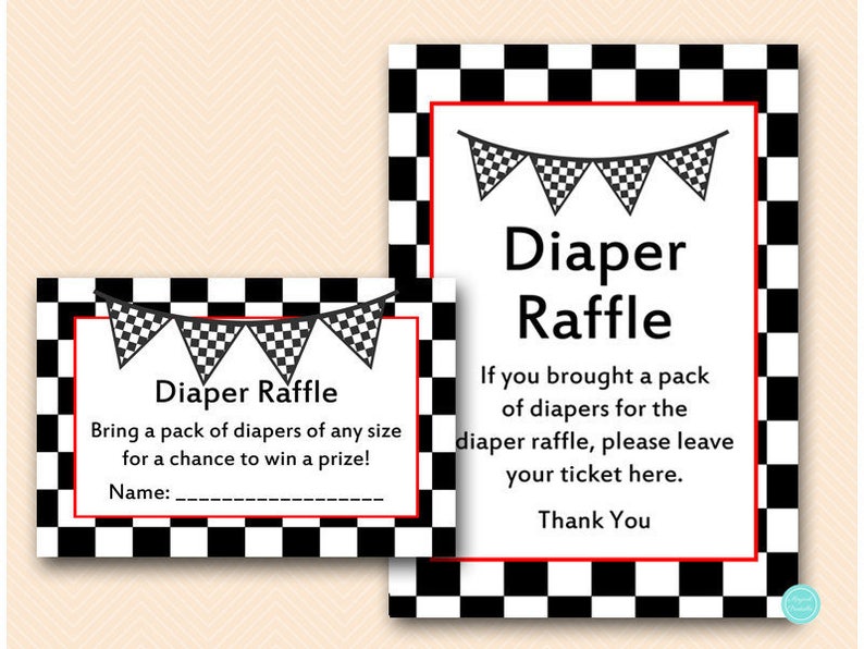 racing baby shower games diaper raffle ticket diaper raffle etsy
