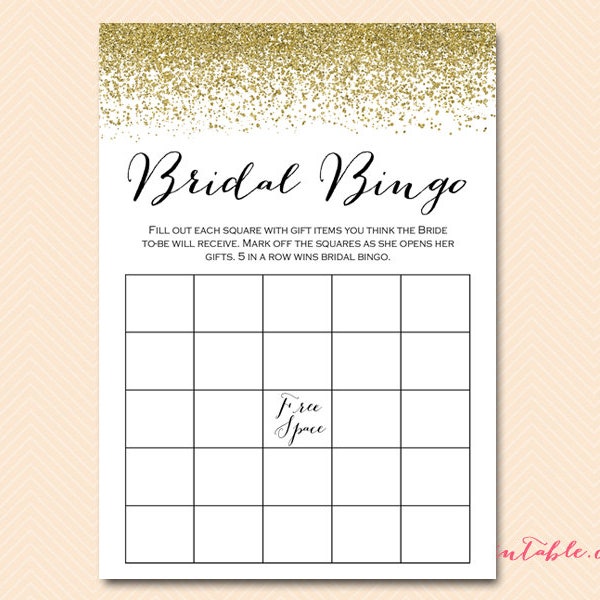 Bridal Bingo - Etsy