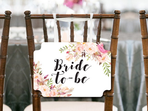 Boho Floral Bride Chair Banner Boho Bridal Shower Decoration Etsy