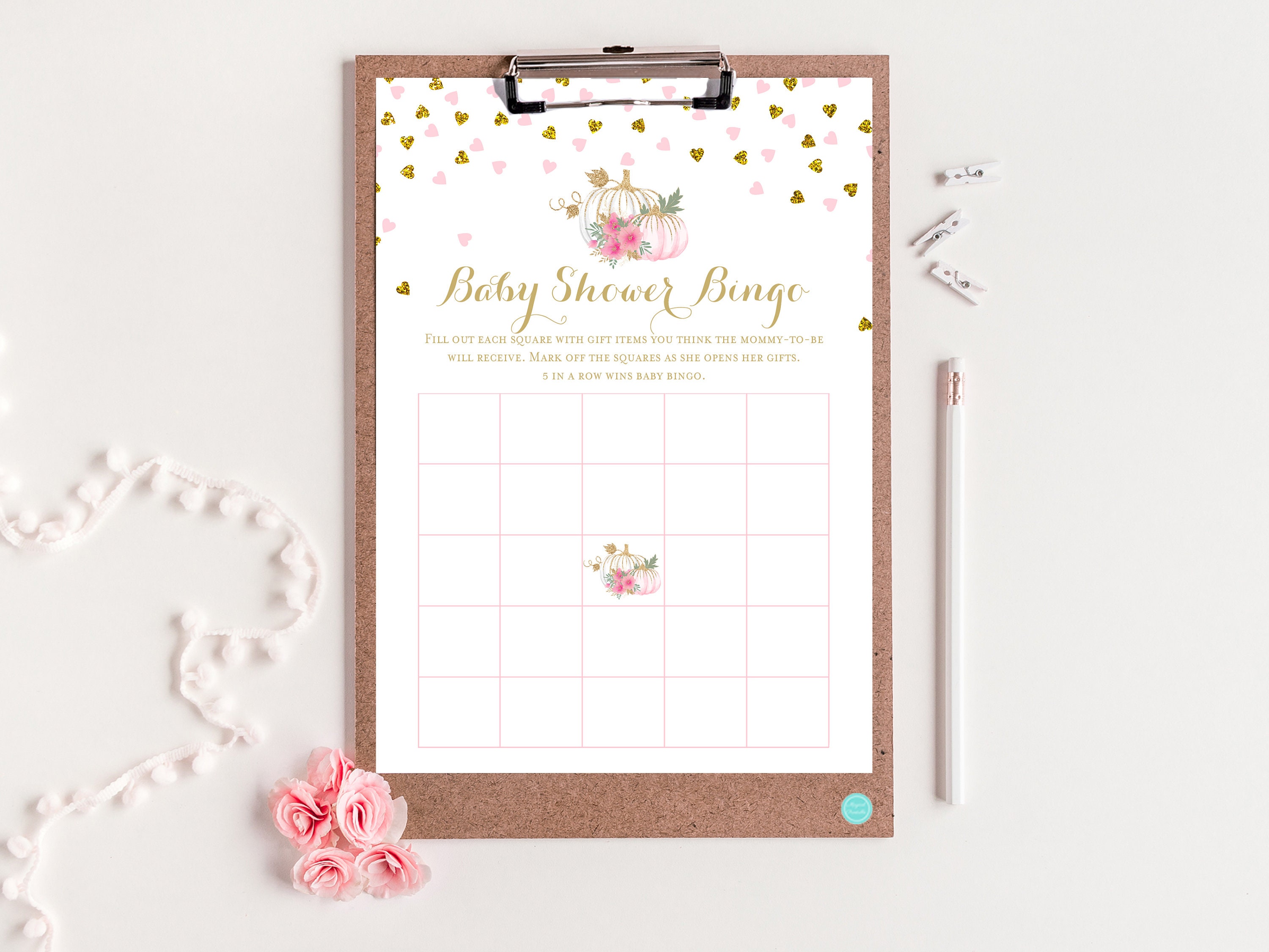 Virtual Baby Shower Game Baby Gift Item Bingo Cards Baby Etsy UK