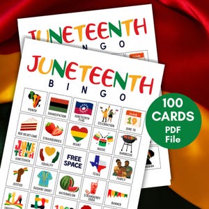 Juneteenth Bingo Cards, PDF, Juneteenth Game, Juneteenth Activity, Freedom Day Game, Black Culture, African American Celebration Bingo,bs701