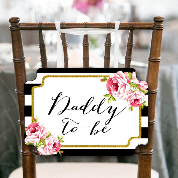 Daddy and Mommy to Be Chair Signs Etsy