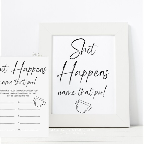Minimalist Name That Poo Game Baby Shower Dirty Diaper Minimalist Minimalist Name That Poo Game Baby Shower Dirty Diaper Minimalist